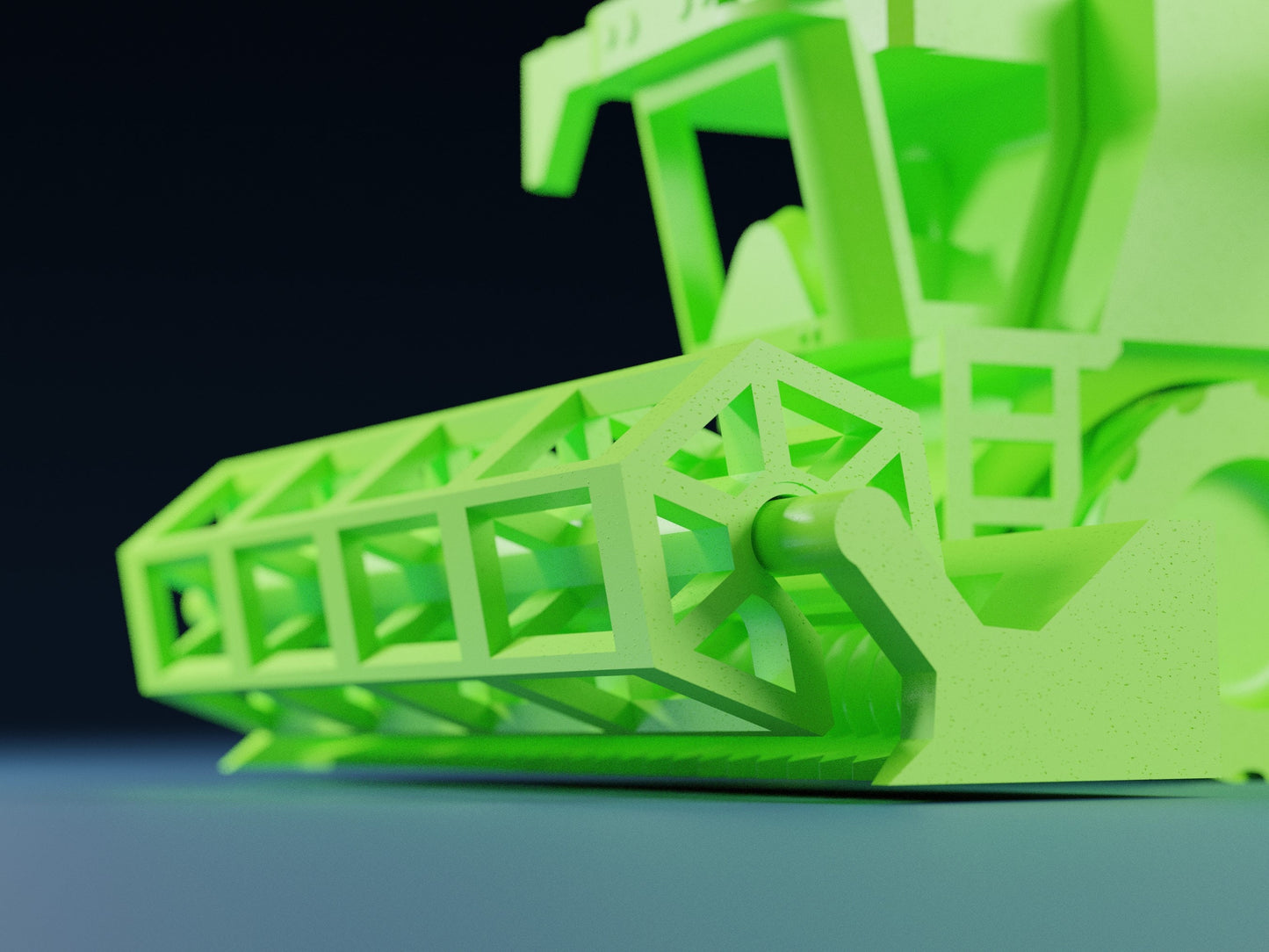 Print-In-Place Combine Harvester - No Support Needed - Digital File