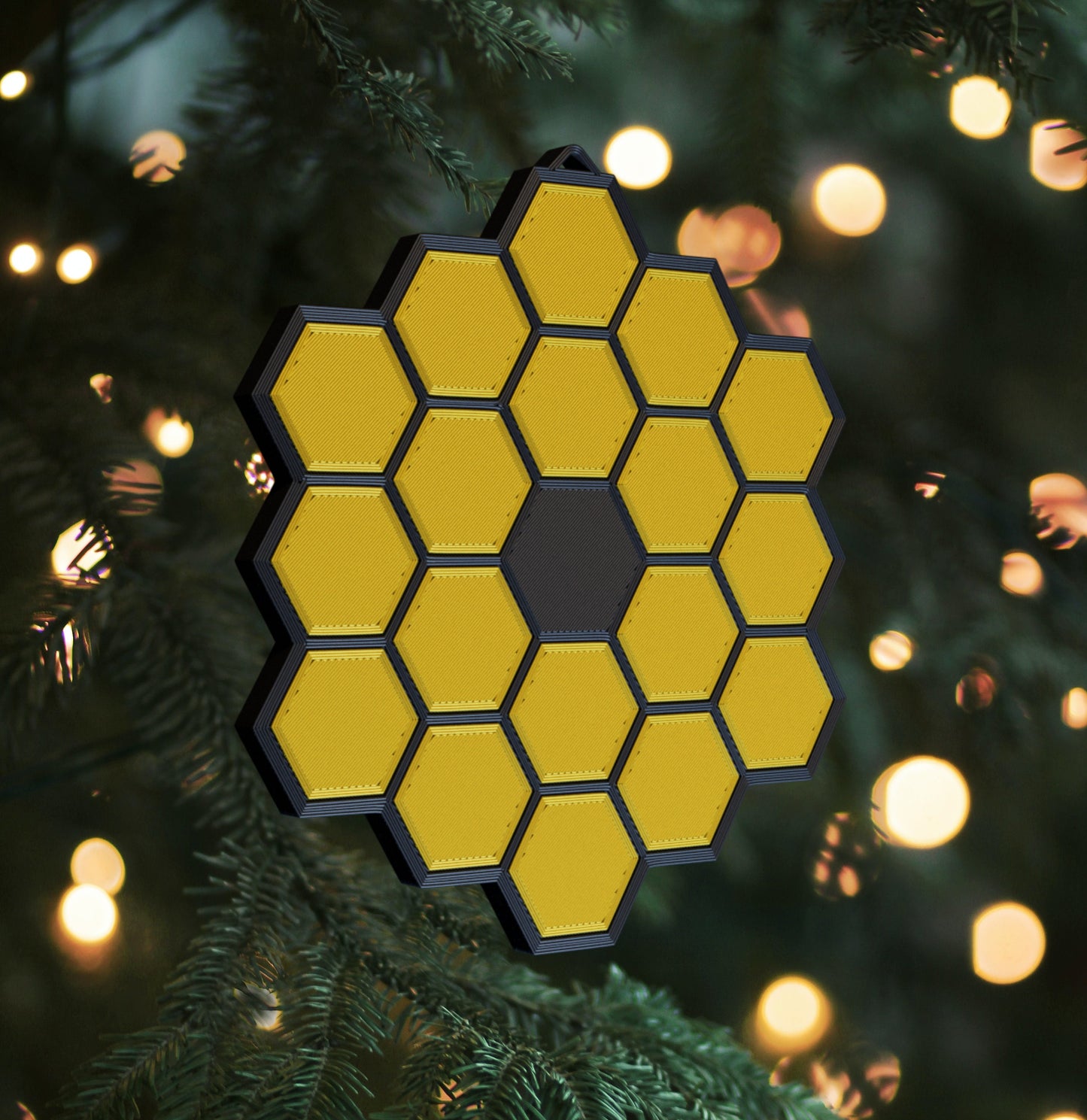 JWST Christmas Ornament STL File