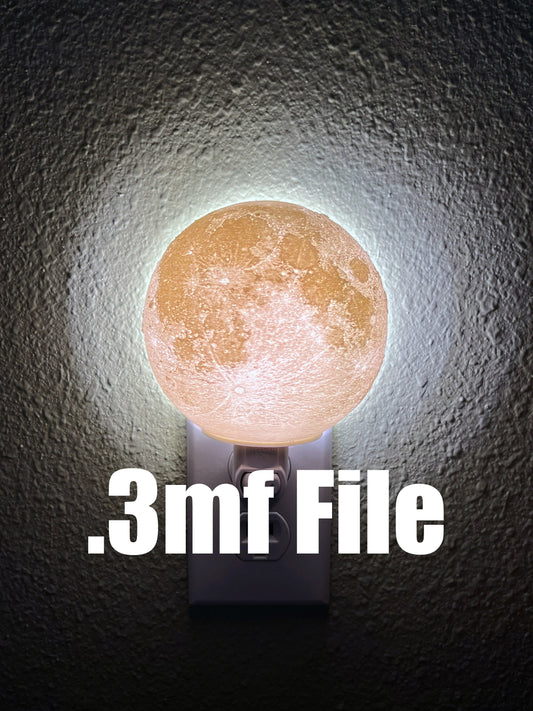 Moon Nightlight Lithophane File