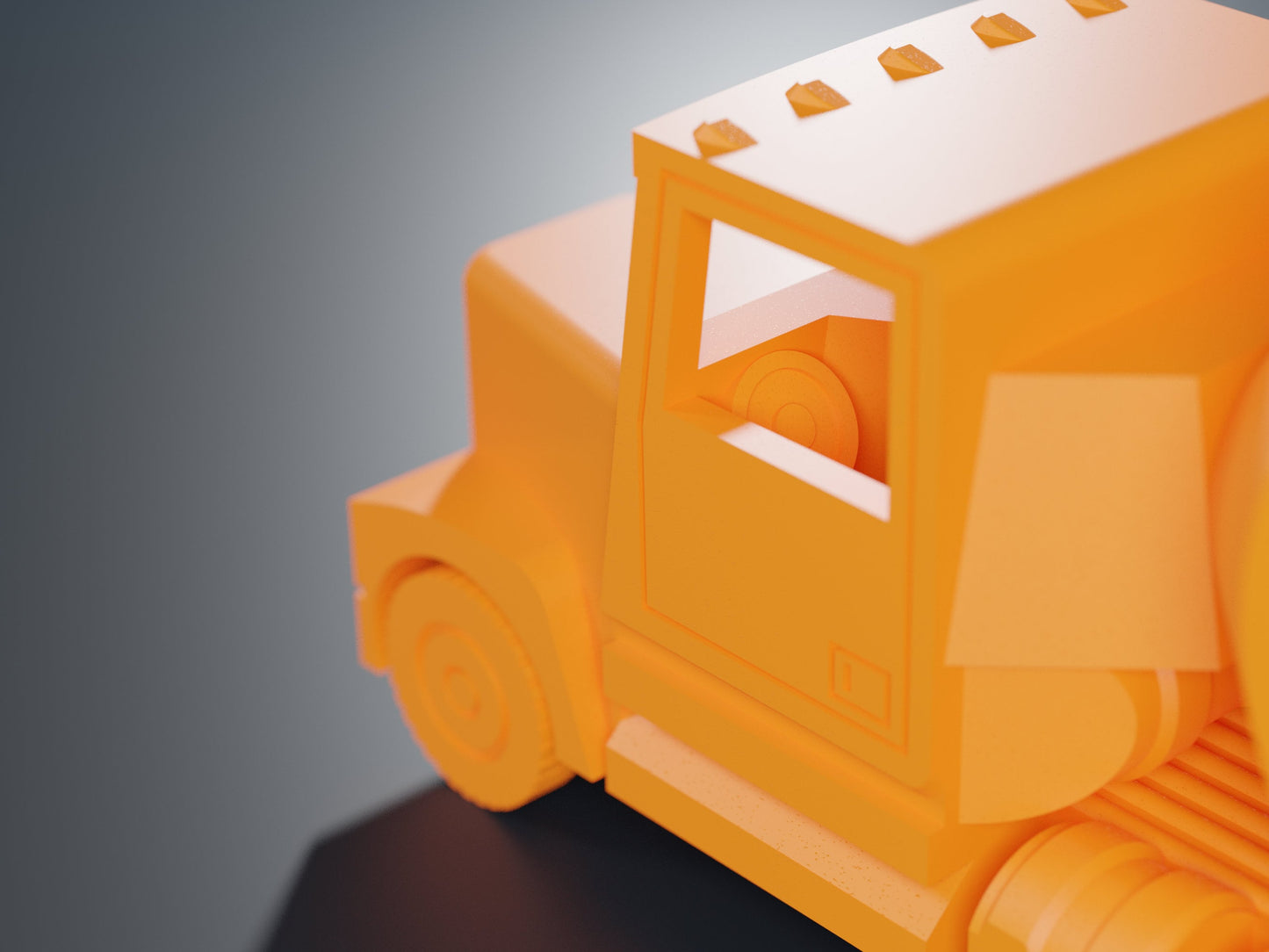 Print-In-Place Concrete Mixer Truck File