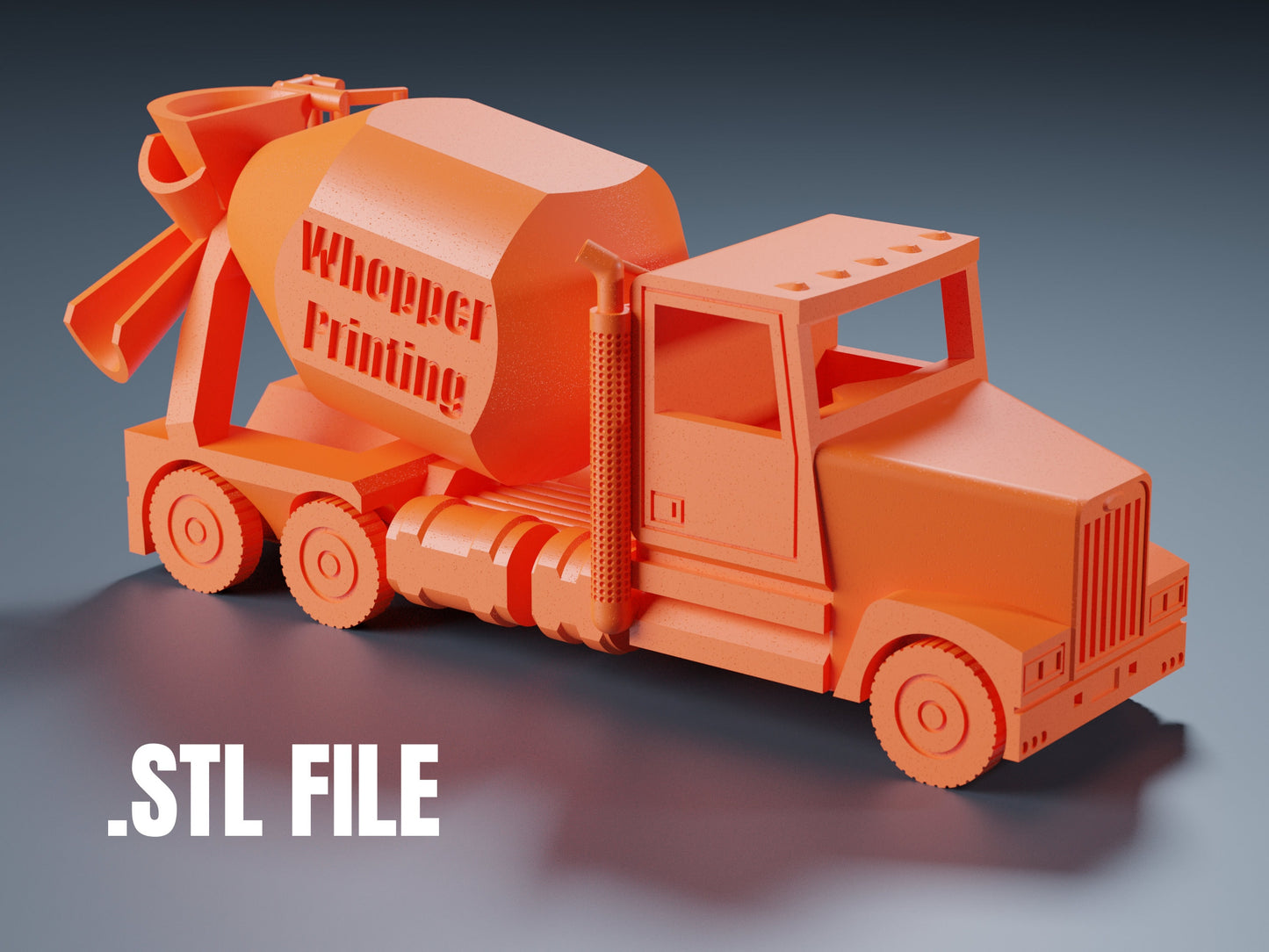 Print-In-Place Concrete Mixer Truck File