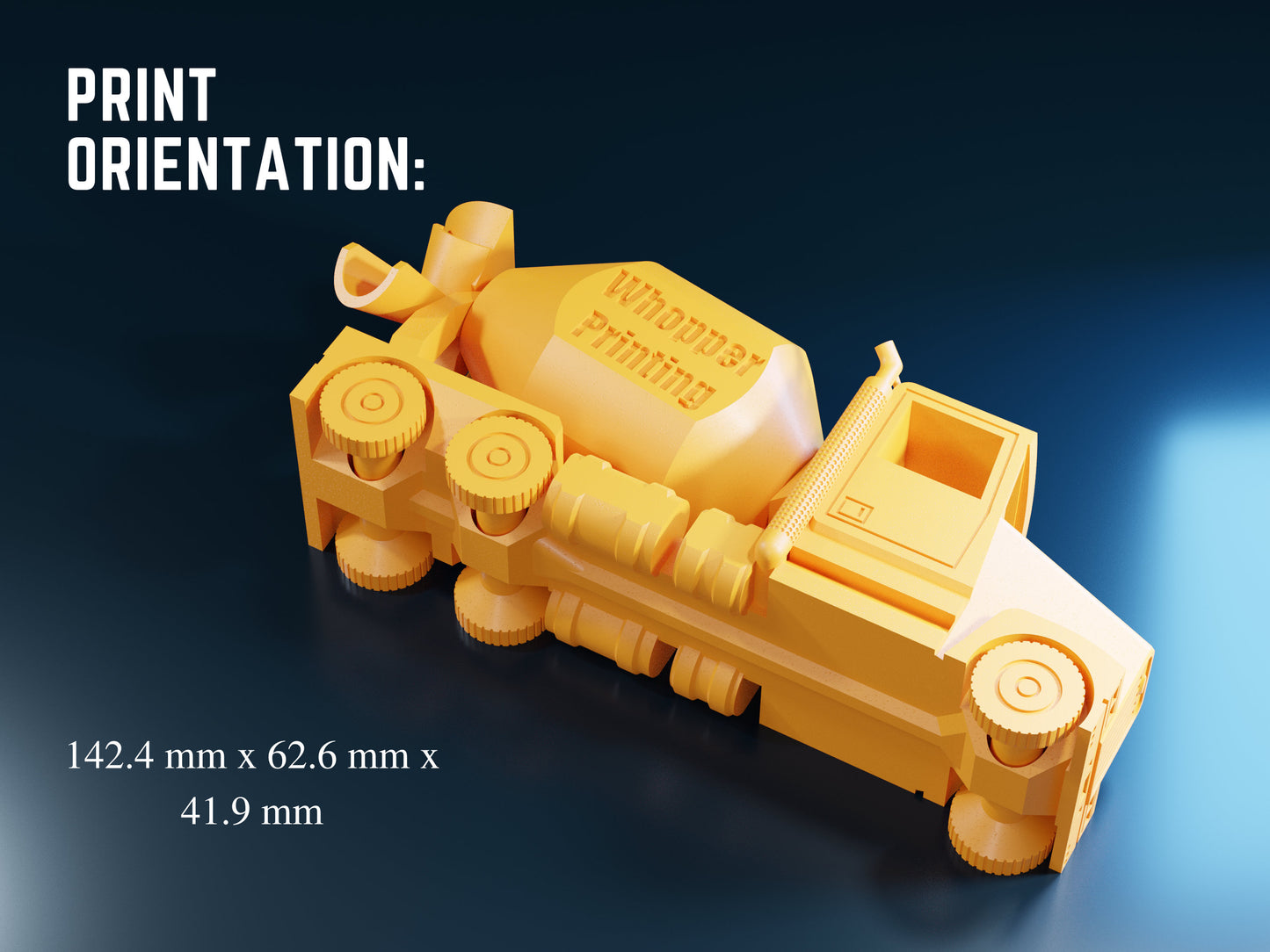 Print-In-Place Concrete Mixer Truck File
