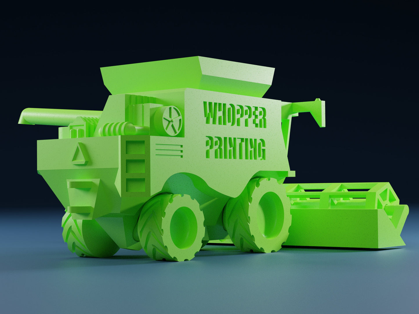 Print-In-Place Combine Harvester - No Support Needed - Digital File