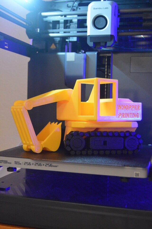 Modular Print-In-Place Tracked Excavator Files