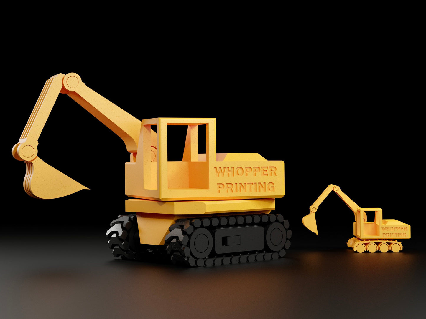 Modular Print-In-Place Tracked Excavator Files