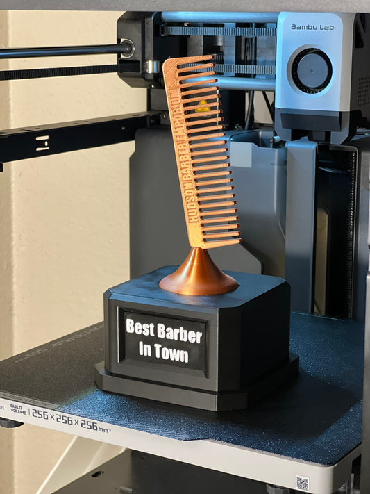 Personalizable Best Barber Trophy