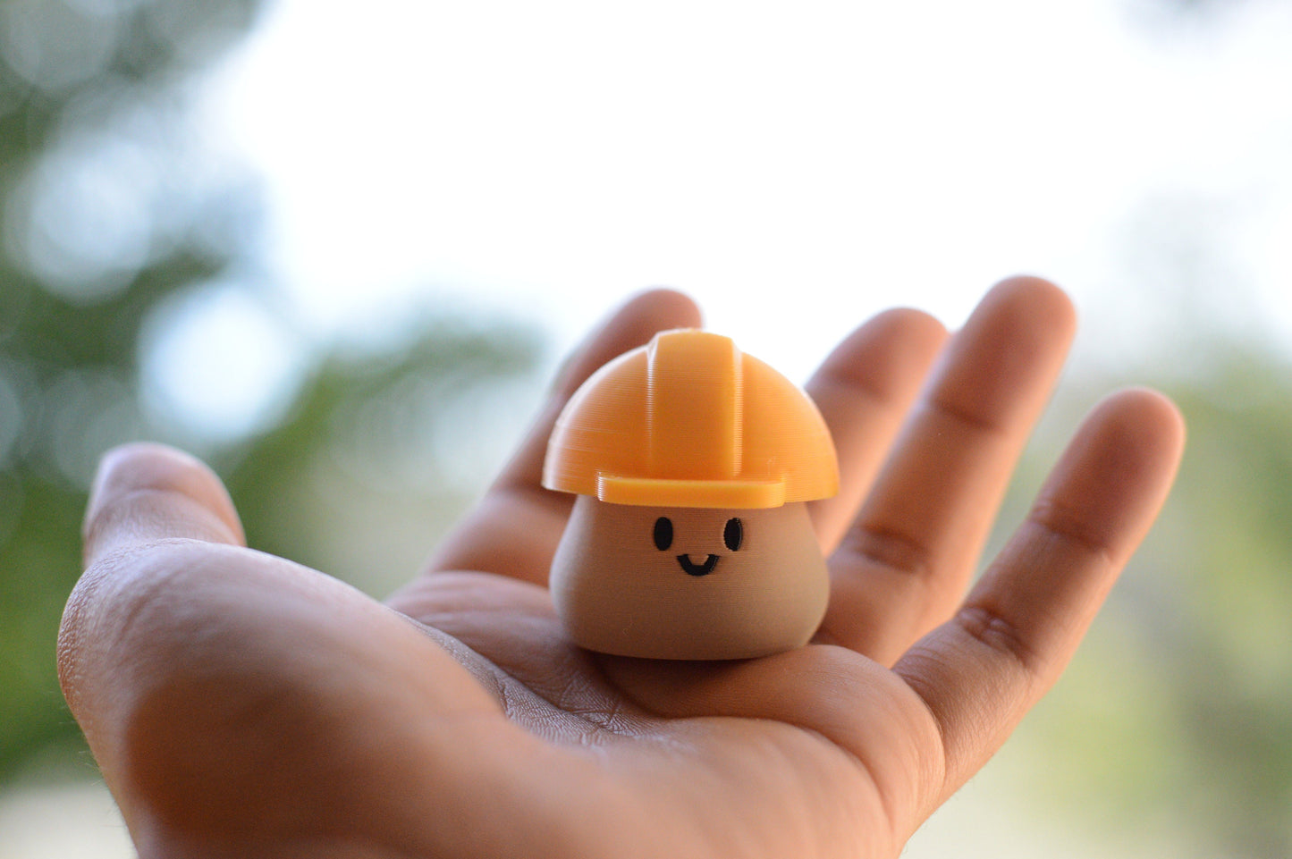 Adorable Hard Hat Fidget Friend - Tactile Clicky Switch | Sensory Stim for Stress & ADHD | ASMR Toy